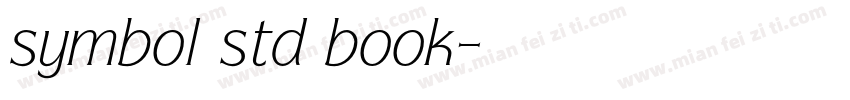 symbol std book字体转换